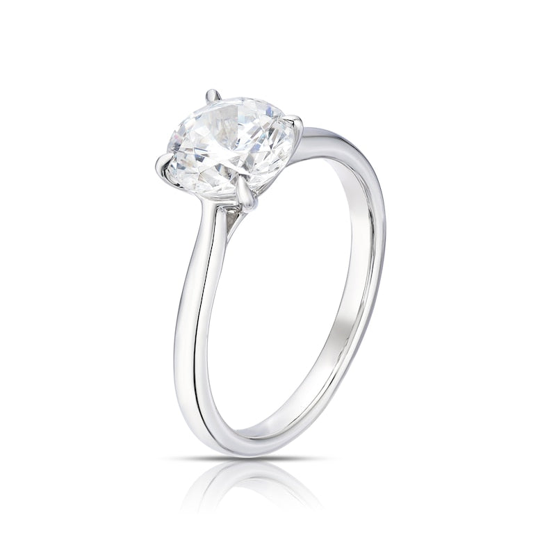 Engagement Ring Platinum Solitaire 1.50ct Diamond Ring