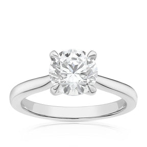 Engagement Ring Platinum Solitaire 2ct Diamond Ring