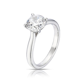 Engagement Ring Platinum Solitaire 2ct Diamond Ring