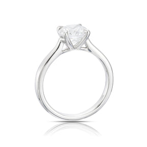 Engagement Ring Platinum Solitaire 2ct Diamond Ring