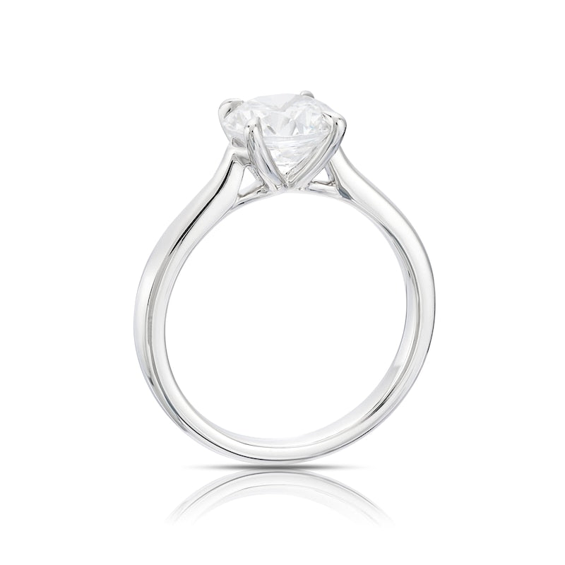 Engagement Ring Platinum Solitaire 2ct Diamond Ring