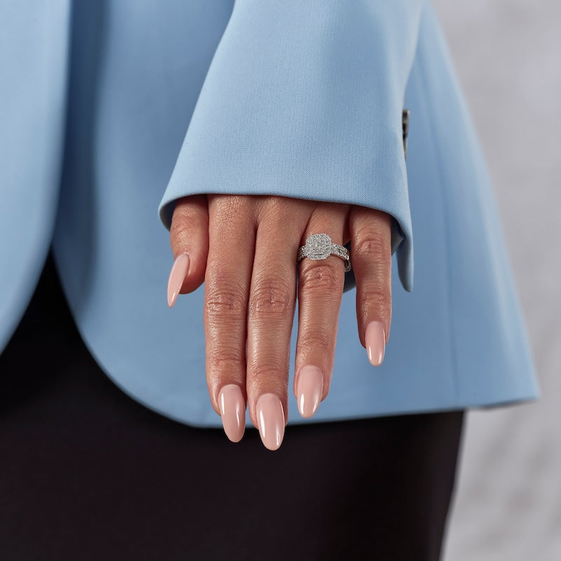 Engagement Ring Platinum Emerald Shape 1ct Diamond Ring