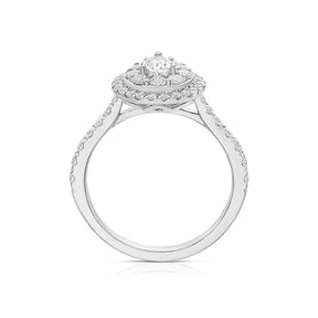 Engagement Ring Origin Platinum Pear Shaped 1ct Diamond Ring