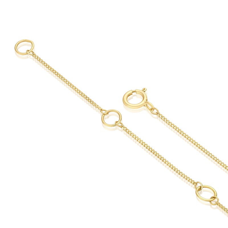 9ct Yellow Gold 0.20ct Diamond Solitaire Drop Pendant