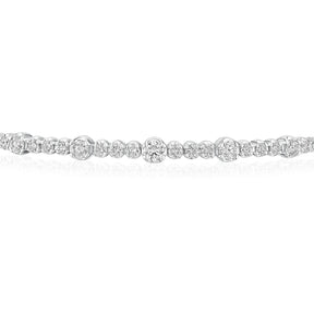 9ct White Gold 1ct Diamond Bangle