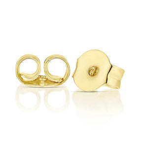 9ct Yellow Gold Diamond Stud Earrings
