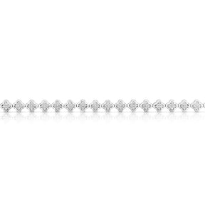 Sterling Silver 0.50ct Diamond Illusion Tennis Bracelet