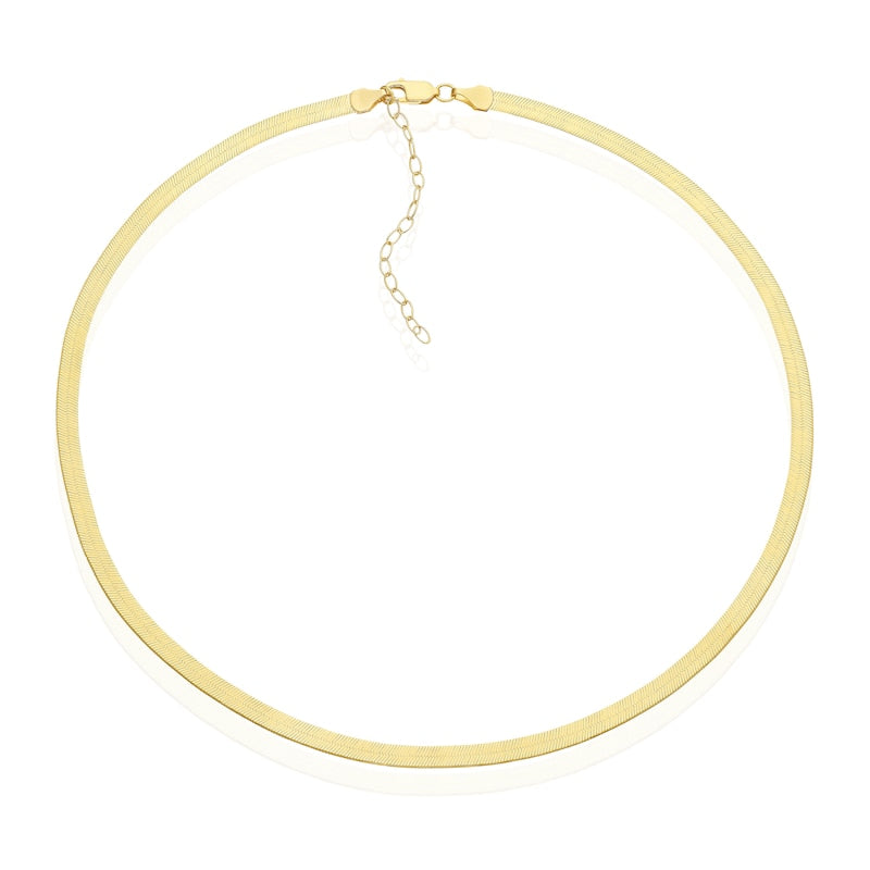 18ct Yellow Gold 16+2" Herringbone Chain