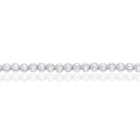 Sterling Silver Diamond Cut Beaded Ball Bracelet