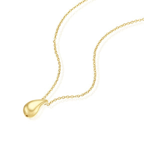 9ct Yellow Gold 18" Polished Droplet Pendant