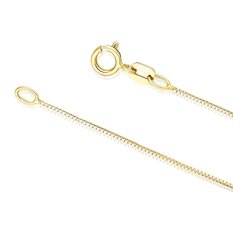 9ct Yellow Gold 16+2" Diamond Cut Heart Pendant