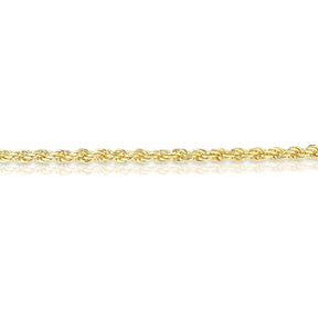 9ct Yellow Gold Rope Adjustable Bolo Bracelet