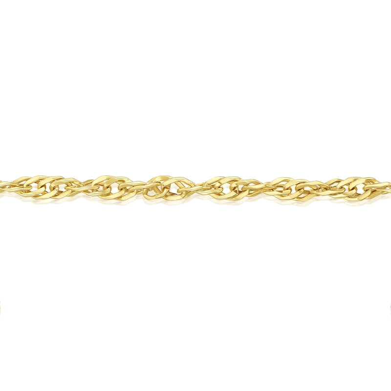 9ct Yellow Gold 7.5" Twist Chain Bracelet