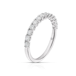 18ct White Gold Round Cut Eternity 0.50ct Diamond Ring