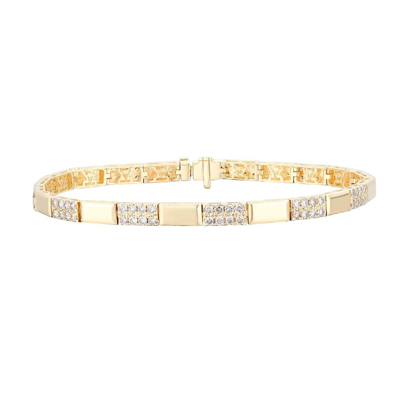 Le Vian 14ct Yellow Gold 1.80ct Diamond Round Bracelet