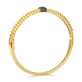 Le Vian 14ct Yellow Gold & Chocolate 0.25ct Diamond Bangle
