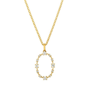 Le Vian 14ct Yellow Gold Nude 0.25ct Diamond Open Circle Pendant