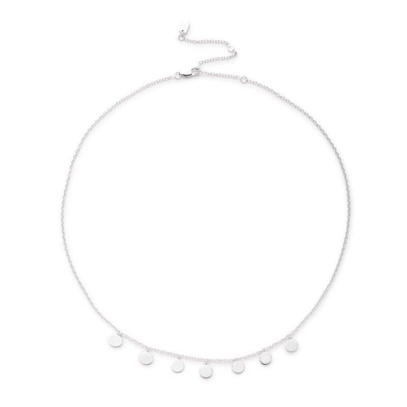 Lauren Ralph Lauren Sterling Silver Disc Necklace