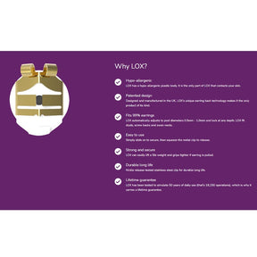 LOX Silver Tone 2 Pairs Of Earrings Backs