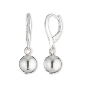 Lauren Ralph Lauren Silver Tone Ball Drop Earrings