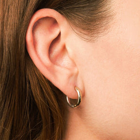 Lauren Ralph Lauren Two Tone 11mm Huggie Earrings