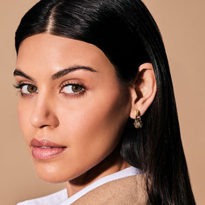 Lauren Ralph Lauren Signature Gold Tone Logo Padlock Drop Earrings