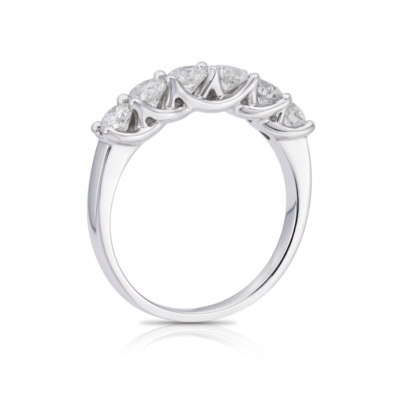 Platinum 6 Stone Eternity 1ct Diamond Ring