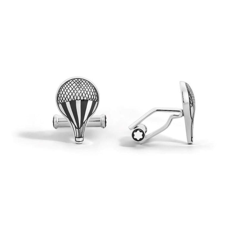 Montblanc Meisterstück Around the World in 80 Days Stainless Steel Cufflinks
