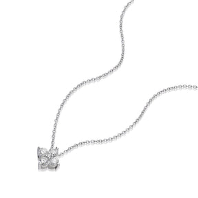 9ct White Gold 18" 0.25ct Diamond Pendant Necklace