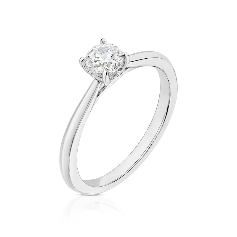 Engagement Ring The Diamond Story Platinum Solitaire 0.50ct Diamond Ring