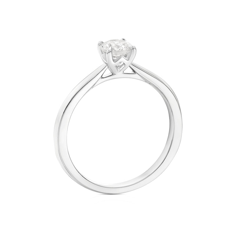 Engagement Ring The Diamond Story Platinum Solitaire 0.50ct Diamond Ring