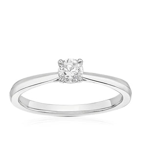 Engagement Ring The Diamond Story Platinum Solitaire 0.25ct Diamond Ring