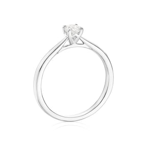 Engagement Ring The Diamond Story Platinum Solitaire 0.25ct Diamond Ring