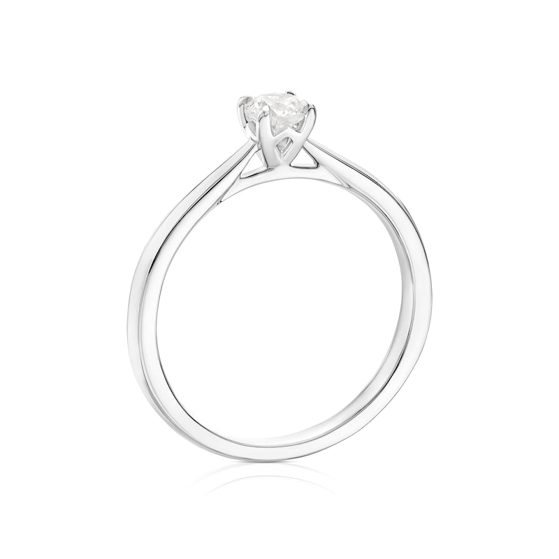 Engagement Ring The Diamond Story Platinum Solitaire 0.25ct Diamond Ring