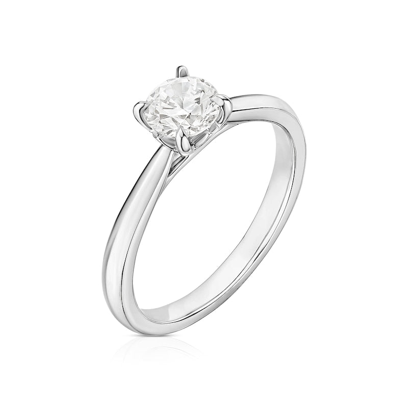 Engagement Ring The Diamond Story Platinum Solitaire 0.70ct Diamond Ring