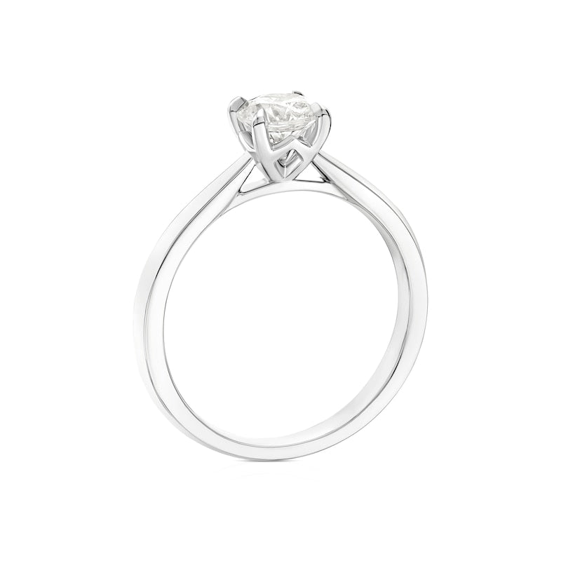 Engagement Ring The Diamond Story Platinum Solitaire 0.70ct Diamond Ring