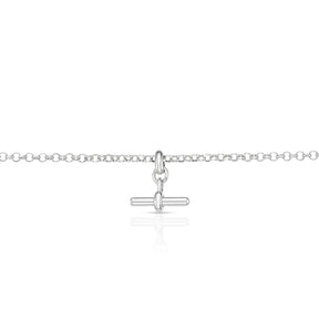 Sterling Silver T-Bar Chain Bracelet