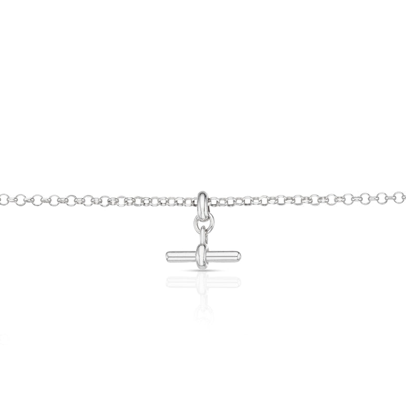 Sterling Silver T-Bar Chain Bracelet