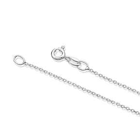 Sterling Silver 18" Cubic Zirconia Cross Large Pendant Necklace