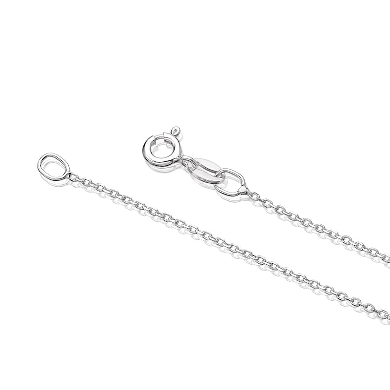 Sterling Silver 18" Cubic Zirconia Cross Large Pendant Necklace