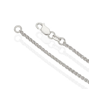 Sterling Silver & Black Spinel Woven Edge Cross Shaped Pendant