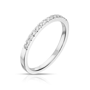 9ct White Gold Eternity 0.15ct Diamond Ring