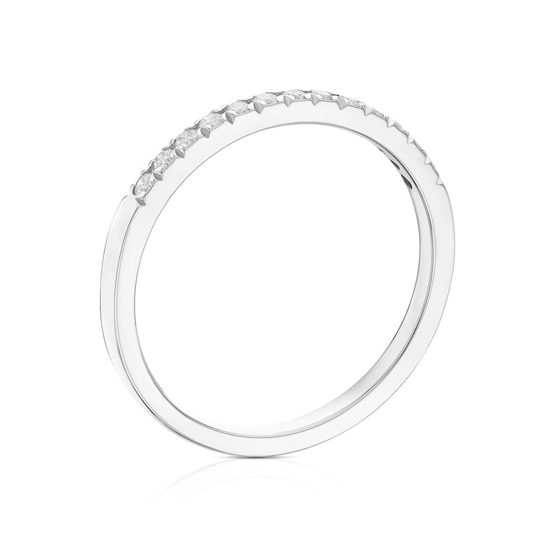 9ct White Gold Eternity 0.15ct Diamond Ring