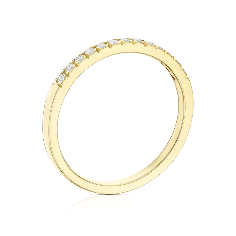 9ct Yellow Gold Eternity 0.15ct Diamond Ring