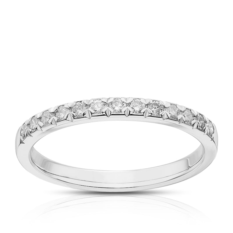 9ct White Gold Eternity 0.25ct Diamond Ring