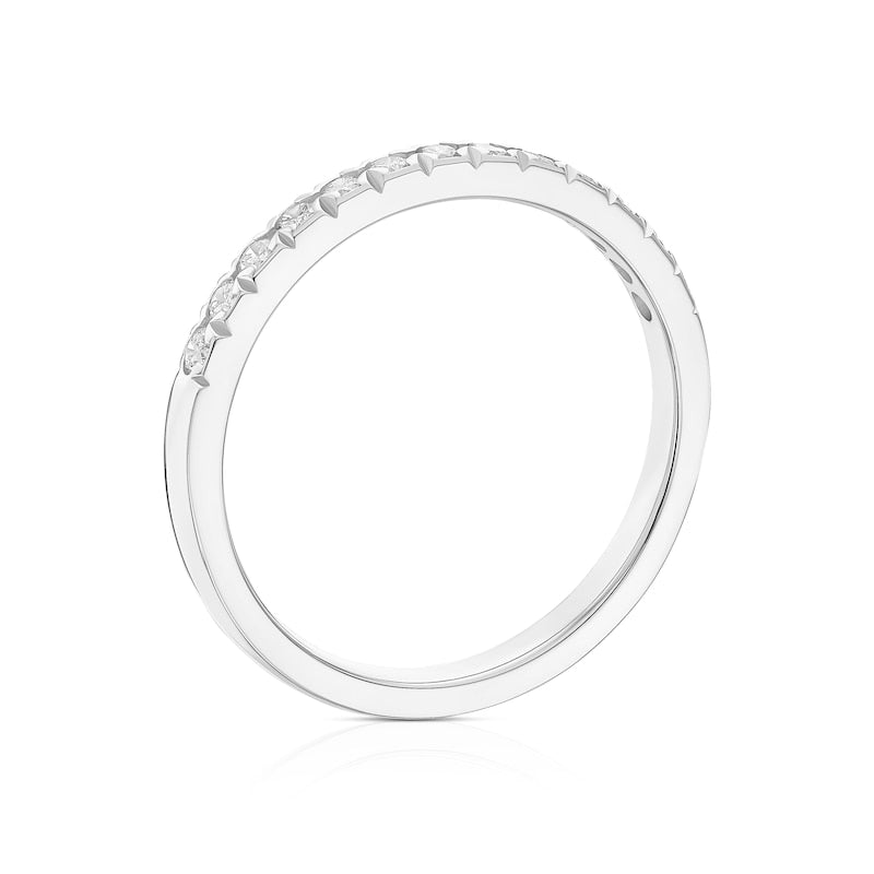9ct White Gold Eternity 0.25ct Diamond Ring