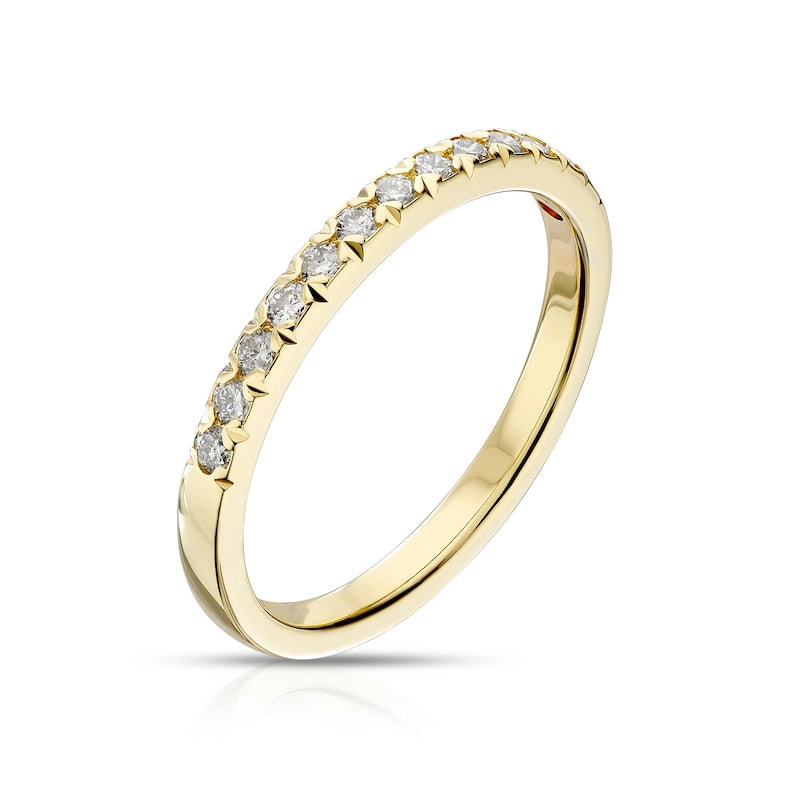 9ct Yellow Gold Eternity 0.25ct Diamond Ring