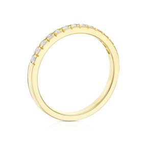 9ct Yellow Gold Eternity 0.25ct Diamond Ring